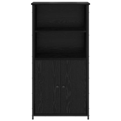 vidaXL Highboard Black Oak 62 x 36 x 121.5 cm Engineered Wood 6