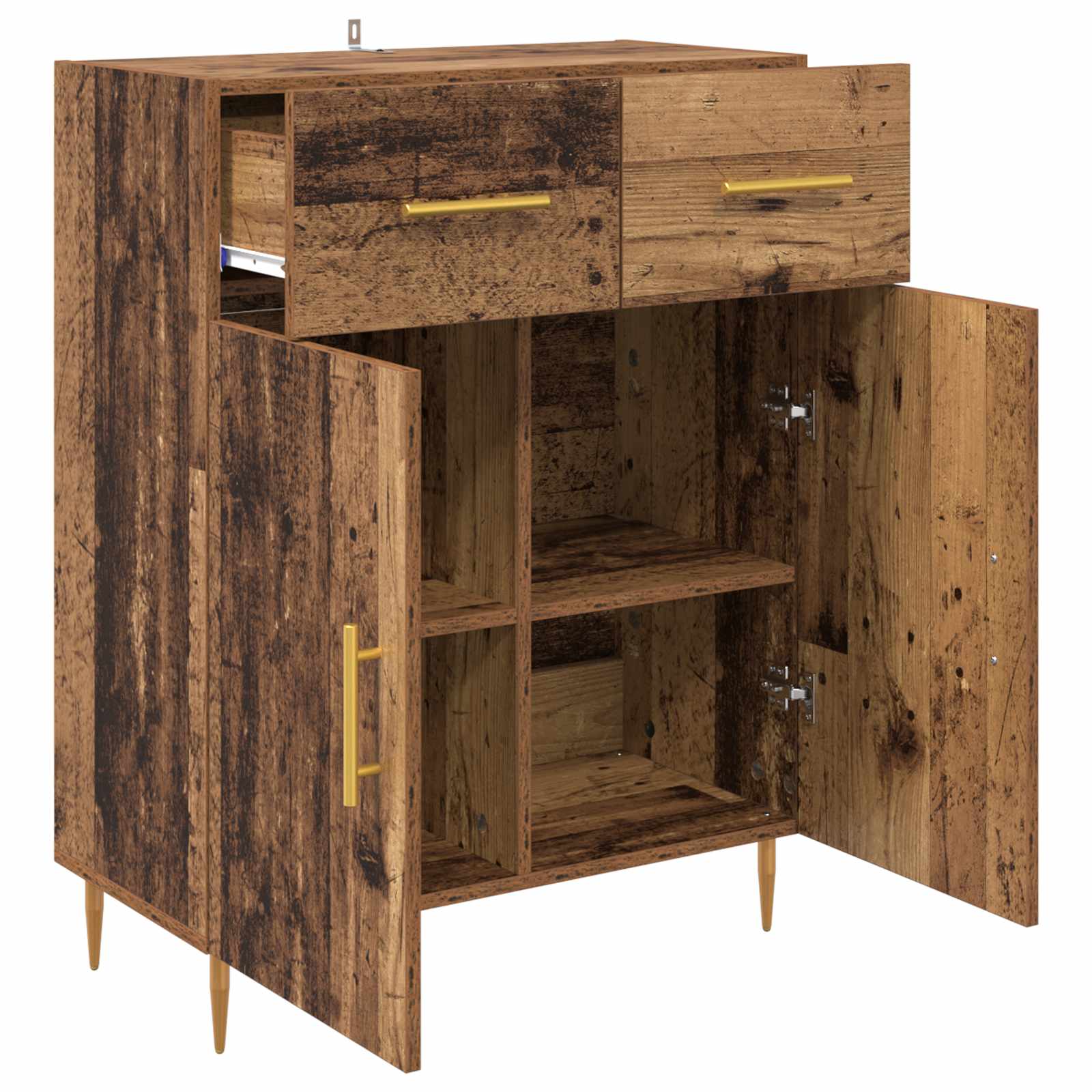 vidaXL Sideboard Old Wood 69.5 x 34 x 90 cm Engineered Wood 5