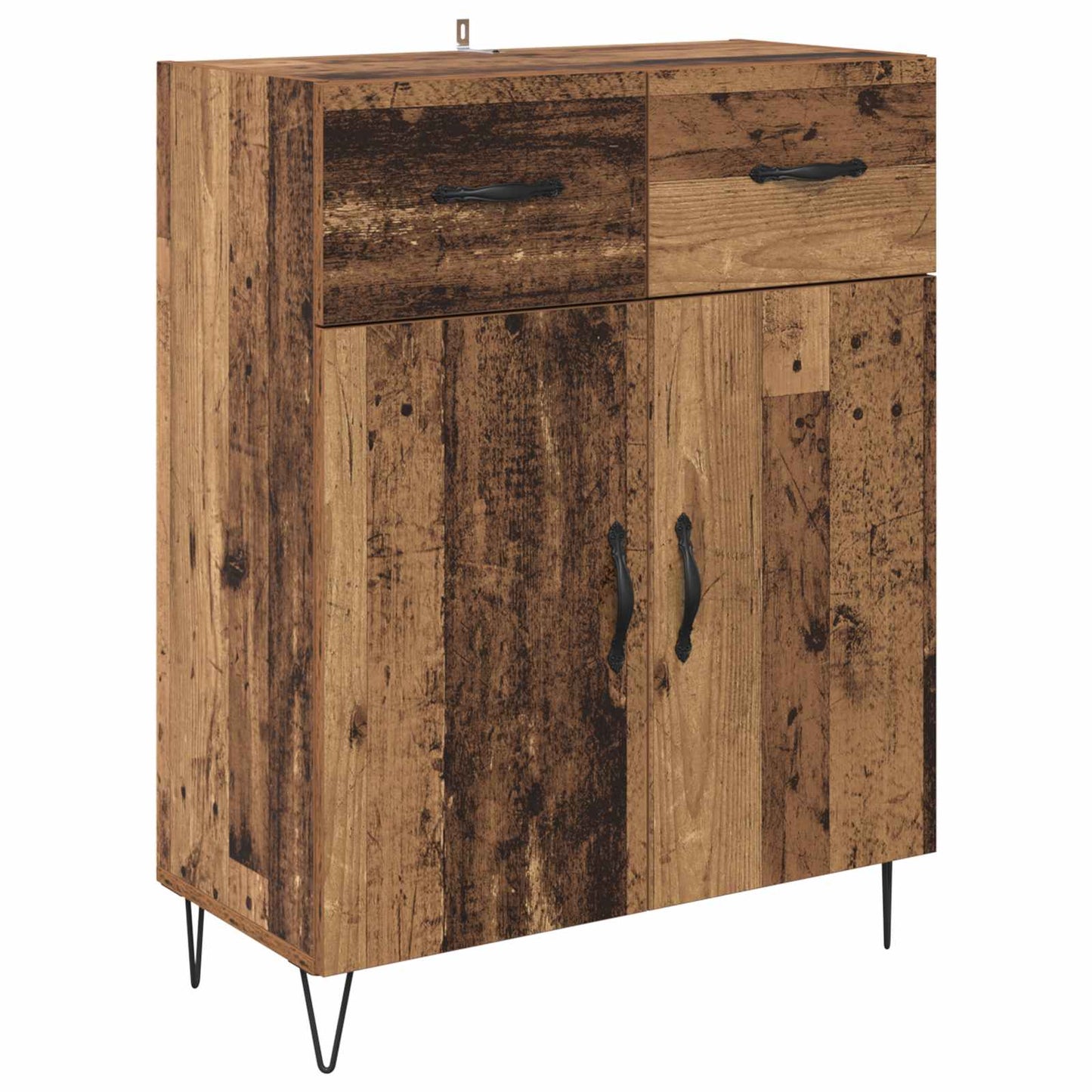 vidaXL Sideboard Old Wood 69.5 x 34 x 90 cm Engineered Wood 2