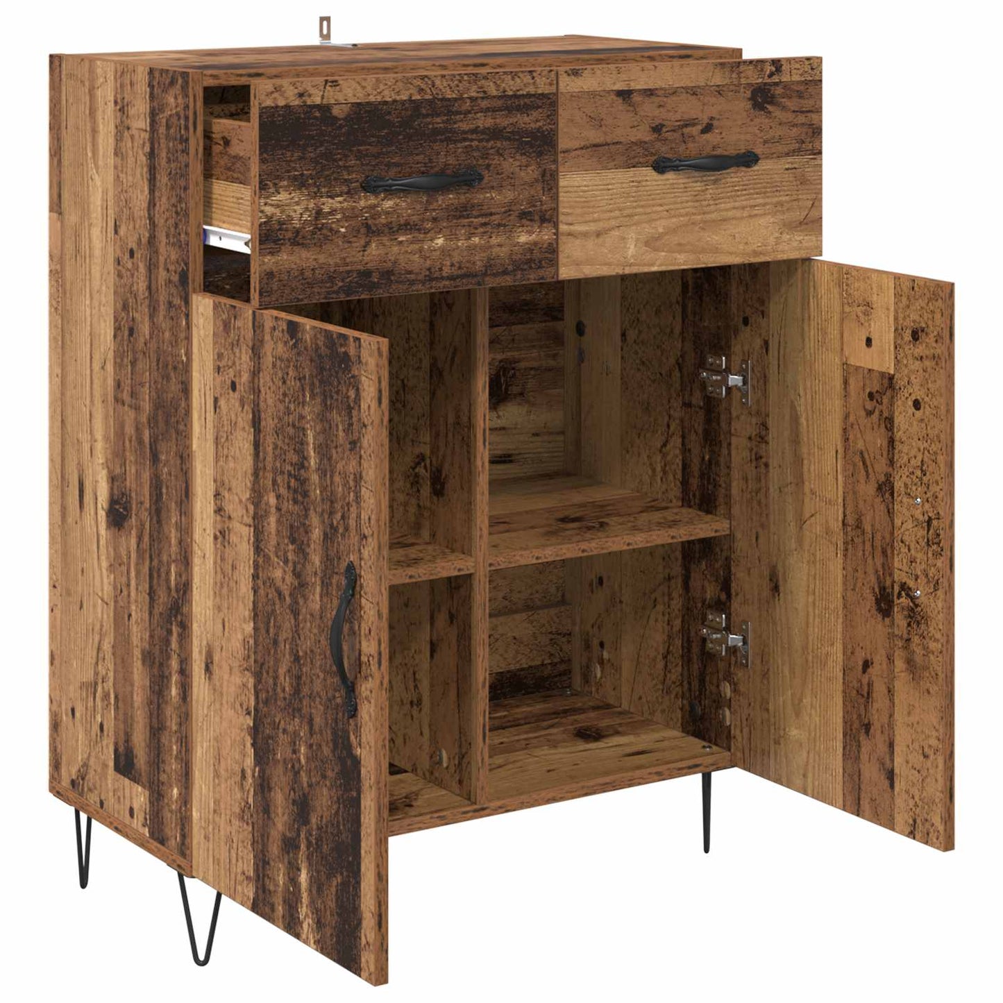 vidaXL Sideboard Old Wood 69.5 x 34 x 90 cm Engineered Wood 5