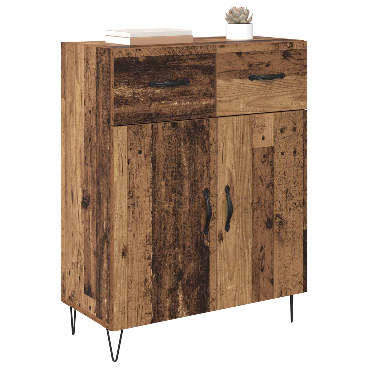 vidaXL Sideboard Old Wood 69.5 x 34 x 90 cm Engineered Wood 3