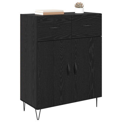 Sideboard 69,5x34x90 cm Engineered Wood Black oak