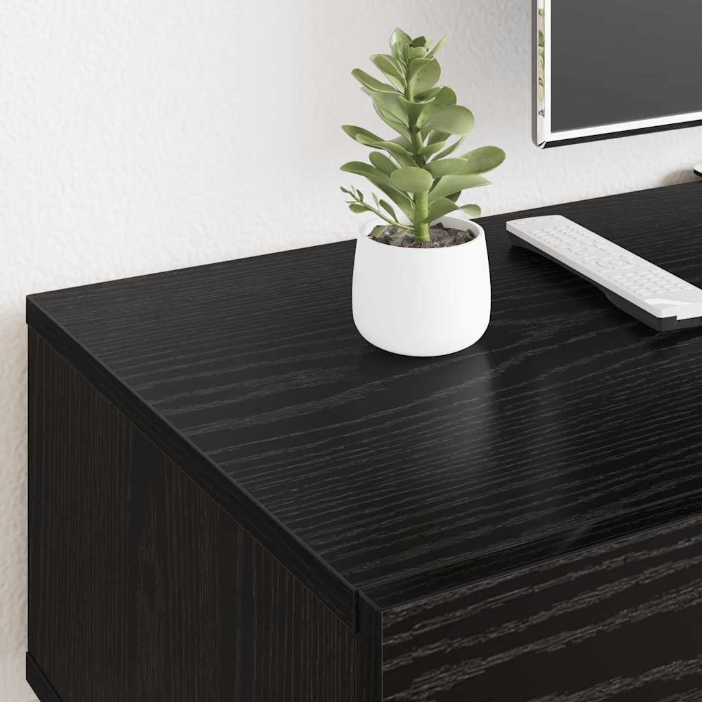 vidaXL Black Oak Engineered Wood 4