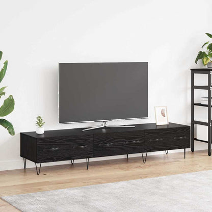 vidaXL Black Oak Engineered Wood 1
