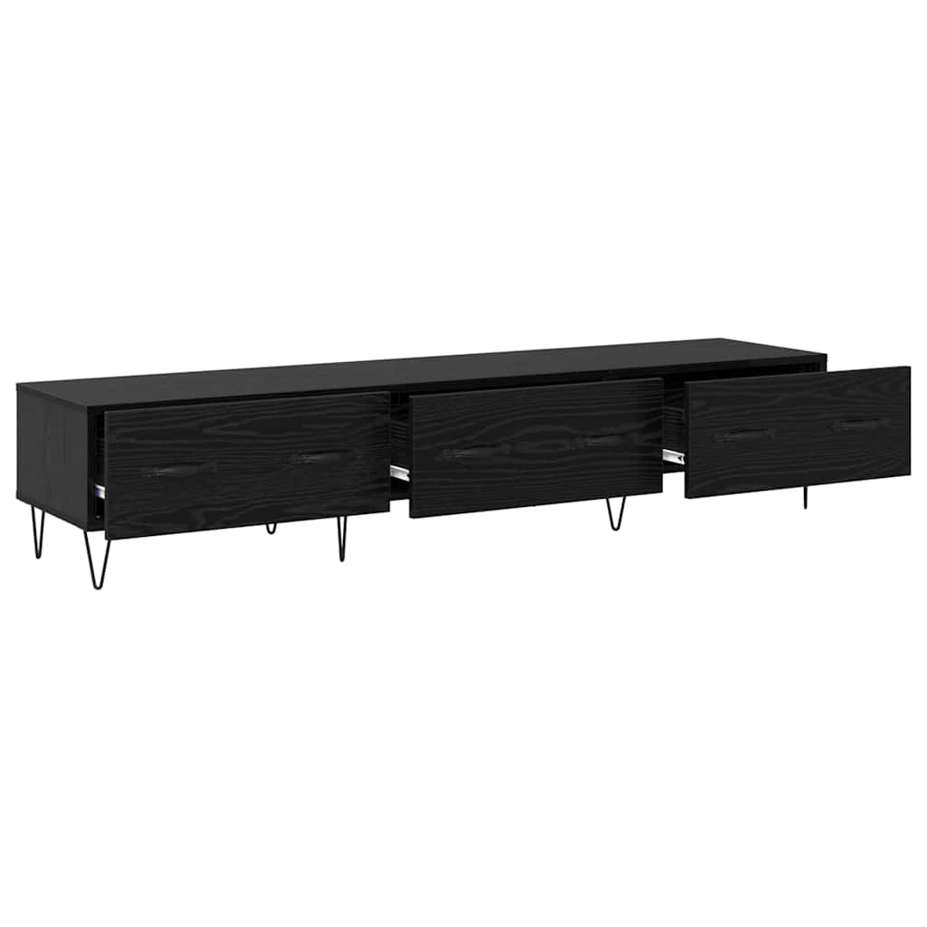 vidaXL Black Oak Engineered Wood 5