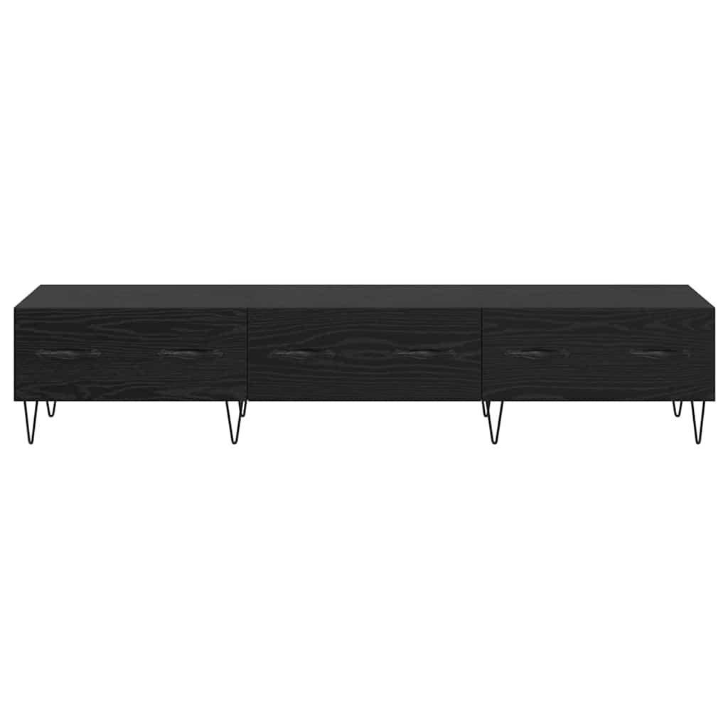 vidaXL Black Oak Engineered Wood 6
