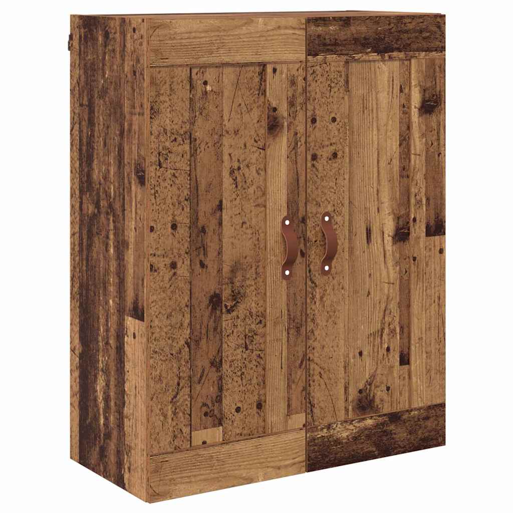 vidaXL Wall Mounted Cabinet Old Wood 69.5 x 34 x 90 cm Engineered Wood 2