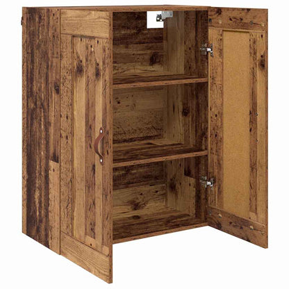 vidaXL Wall Mounted Cabinet Old Wood 69.5 x 34 x 90 cm Engineered Wood 5