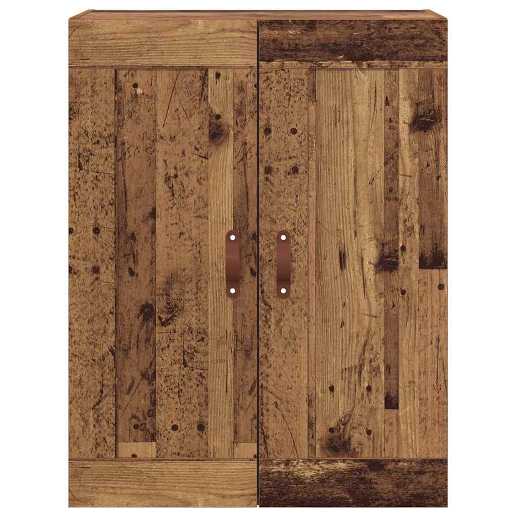 vidaXL Wall Mounted Cabinet Old Wood 69.5 x 34 x 90 cm Engineered Wood 6