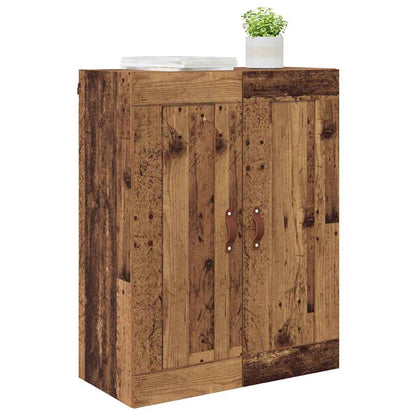vidaXL Wall Mounted Cabinet Old Wood 69.5 x 34 x 90 cm Engineered Wood 3
