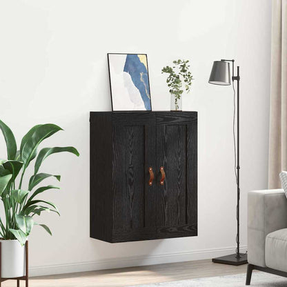 vidaXL Wall Mounted Cabinet Black Oak 69.5 x 34 x 90 cm 4
