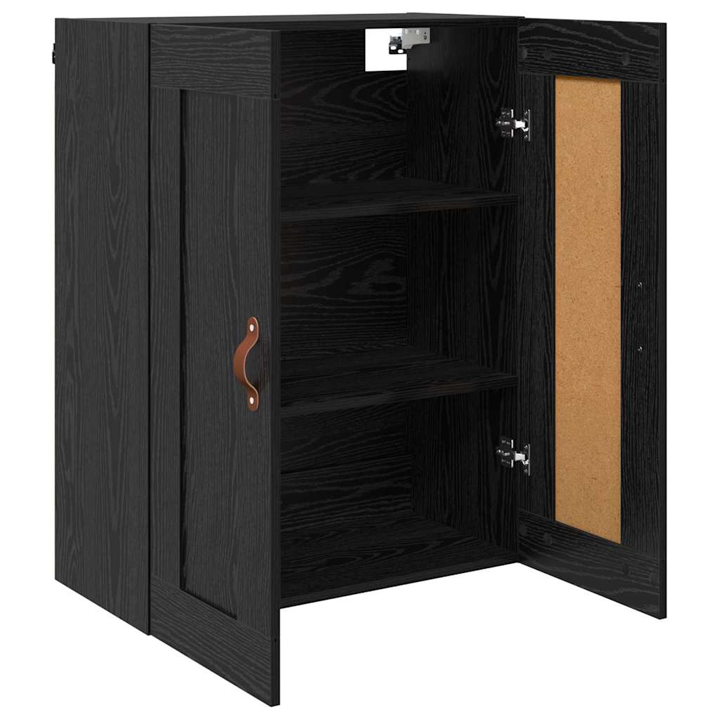 vidaXL Wall Mounted Cabinet Black Oak 69.5 x 34 x 90 cm 5