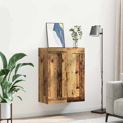 vidaXL Wall Mounted Cabinet Old Wood 69.5 x 34 x 90 cm Engineered Wood 4