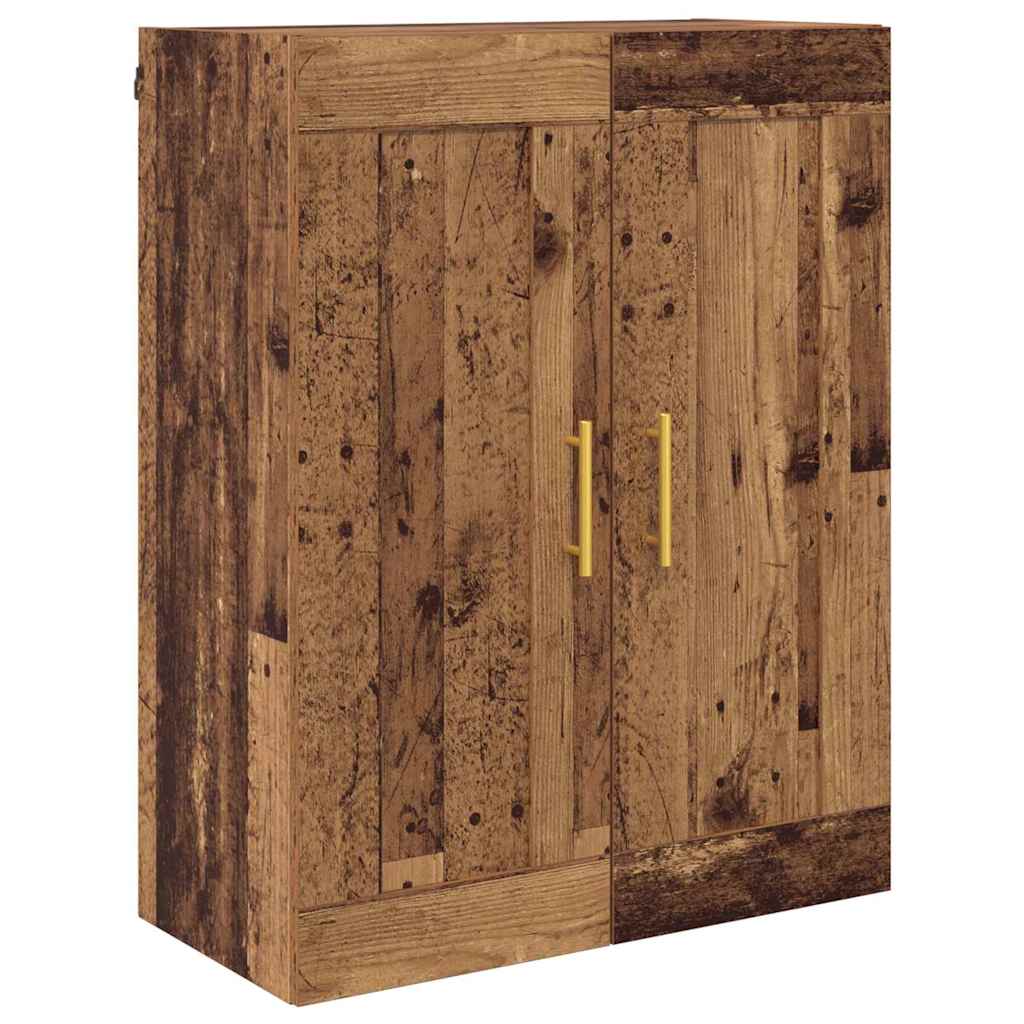 vidaXL Wall Mounted Cabinet Old Wood 69.5 x 34 x 90 cm Engineered Wood 2