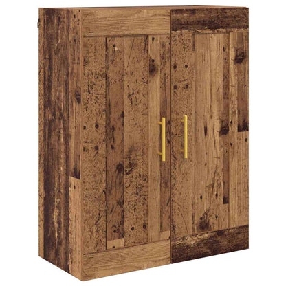 vidaXL Wall Mounted Cabinet Old Wood 69.5 x 34 x 90 cm Engineered Wood 2