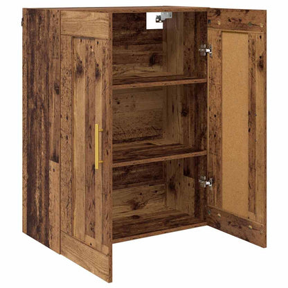 vidaXL Wall Mounted Cabinet Old Wood 69.5 x 34 x 90 cm Engineered Wood 5