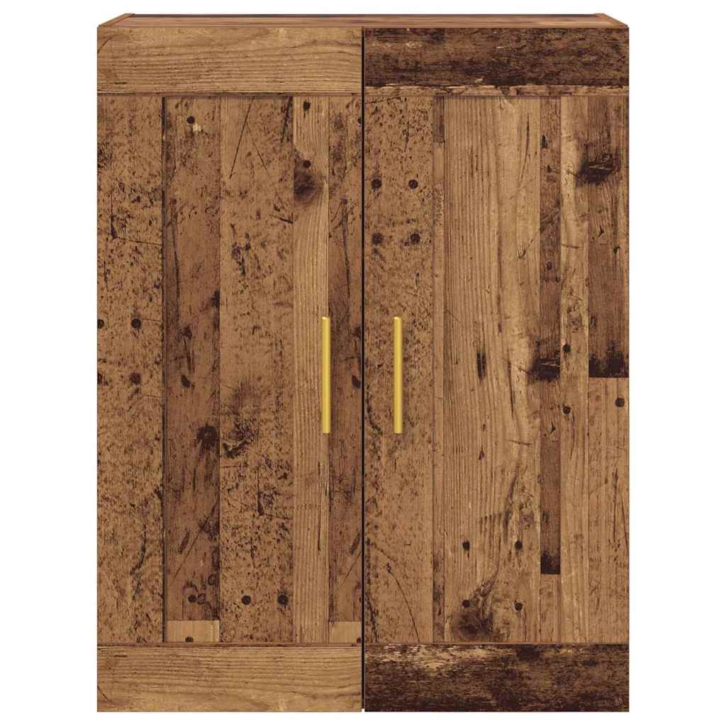 vidaXL Wall Mounted Cabinet Old Wood 69.5 x 34 x 90 cm Engineered Wood 6