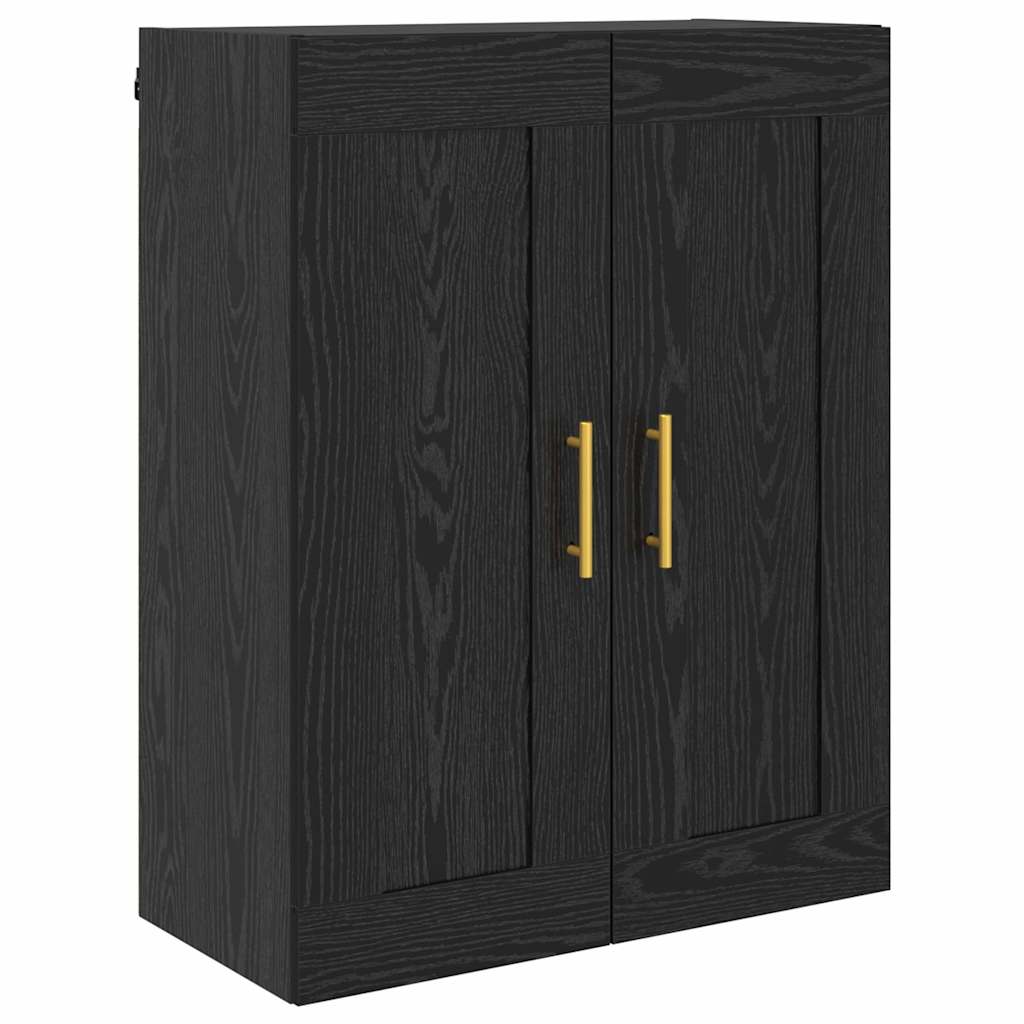vidaXL Wall Mounted Cabinet Black Oak 69.5 x 34 x 90 cm 2
