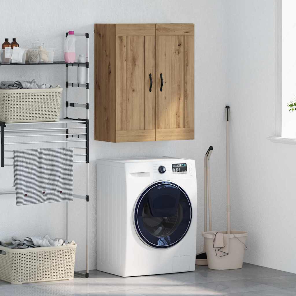 vidaXL Wall Mounted Cabinet Artisan Oak 69.5 x 34 x 90 cm 1