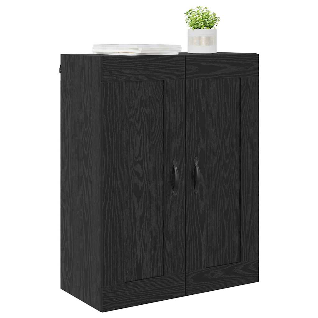vidaXL Wall Mounted Cabinet Black Oak 69.5 x 34 x 90 cm 3
