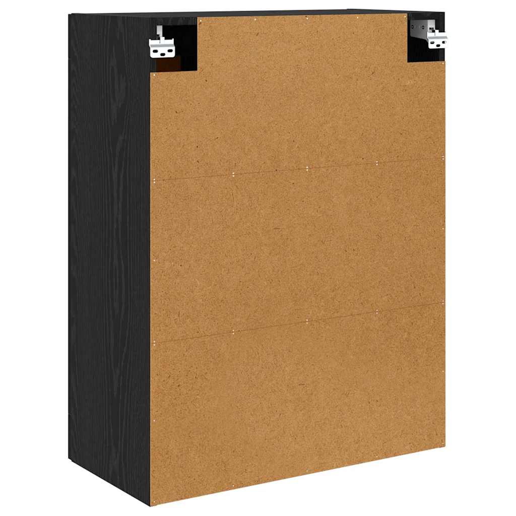 vidaXL Wall Mounted Cabinet Black Oak 69.5 x 34 x 90 cm 6