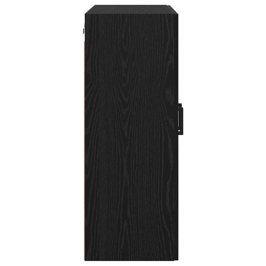 vidaXL Wall Mounted Cabinet Black Oak 69.5 x 34 x 90 cm 5