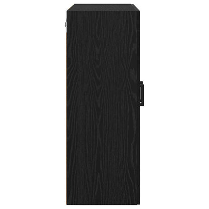 vidaXL Wall Mounted Cabinet Black Oak 69.5 x 34 x 90 cm 5