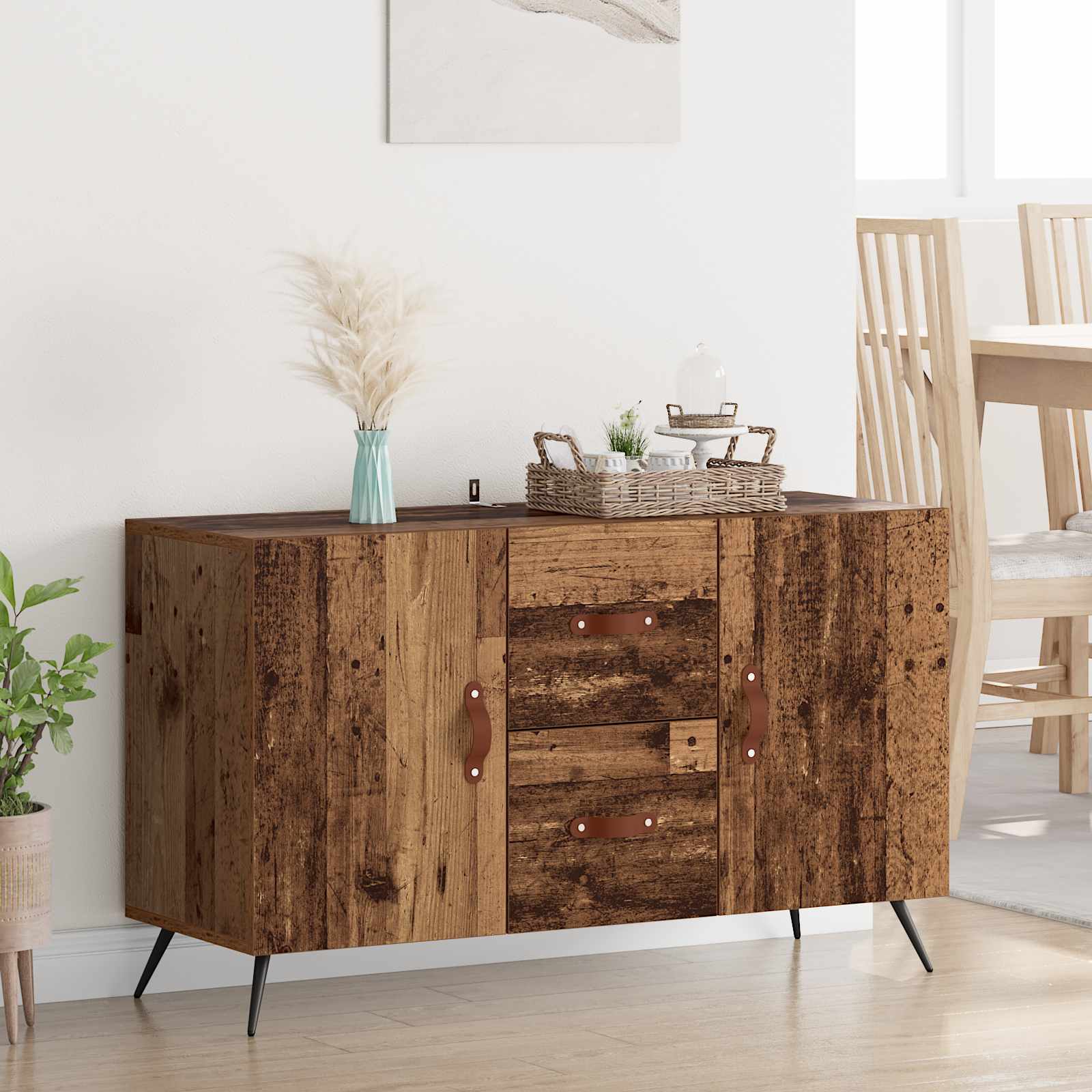 vidaXL Sideboard Old Wood 100 x 36 x 60 cm Engineered Wood 1