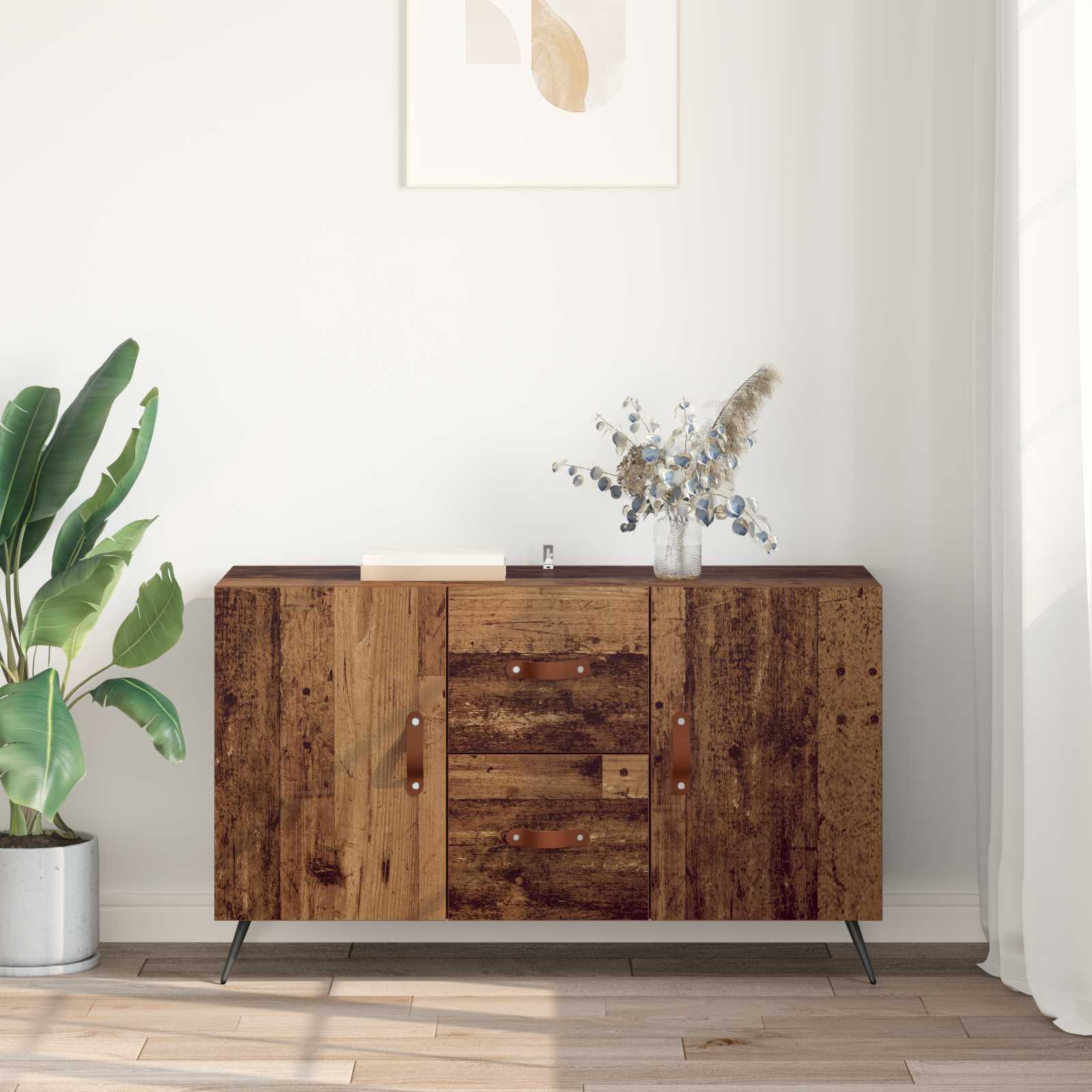 vidaXL Sideboard Old Wood 100 x 36 x 60 cm Engineered Wood 4