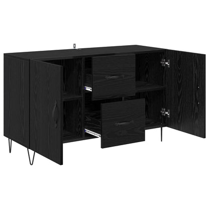 vidaXL Sideboard Black Oak 100 x 36 x 60 cm Engineered Wood 5
