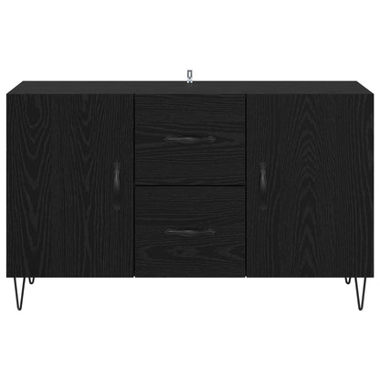 vidaXL Sideboard Black Oak 100 x 36 x 60 cm Engineered Wood 6
