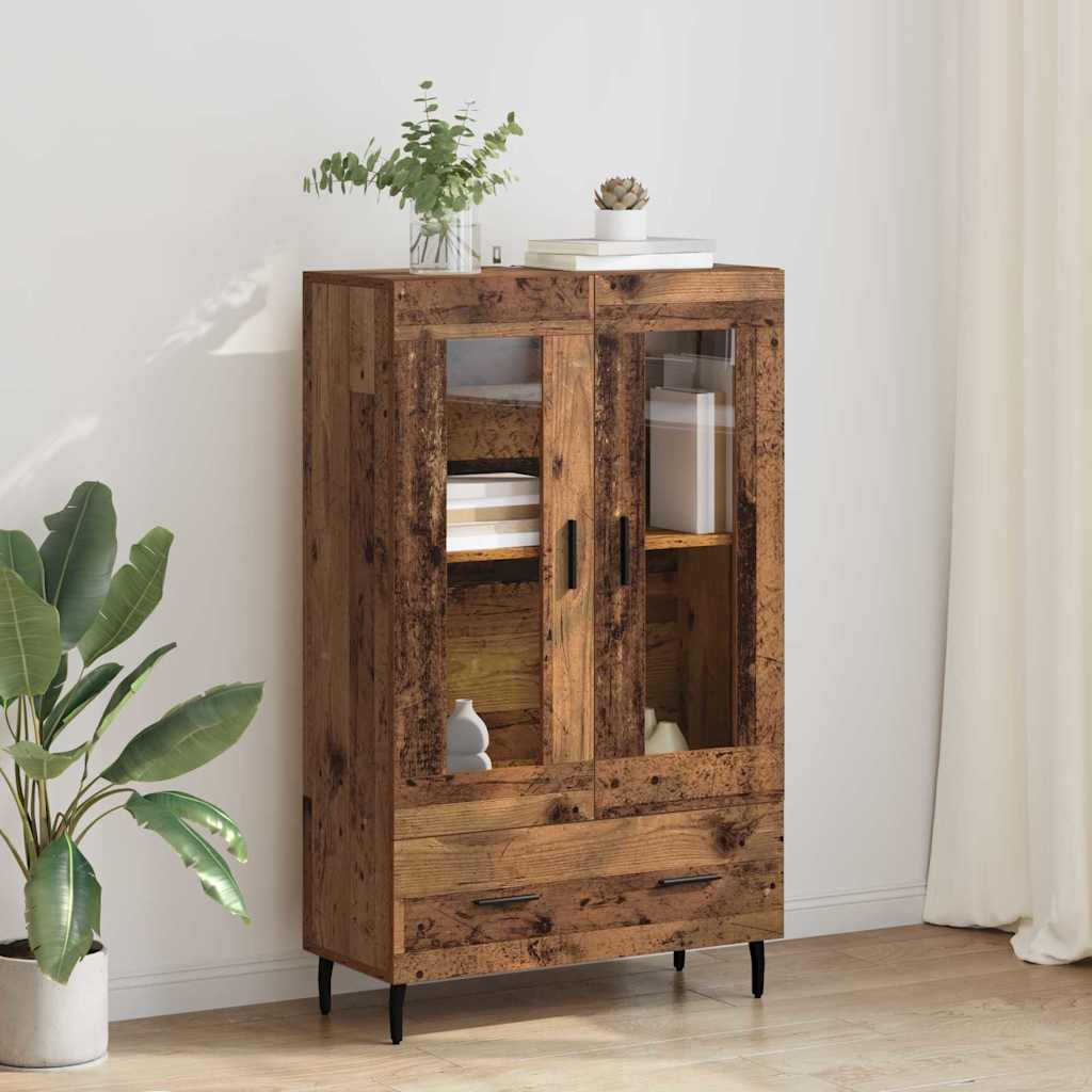 vidaXL Highboard Old Wood 69.5 x 31 x 115 cm Engineered Wood 1