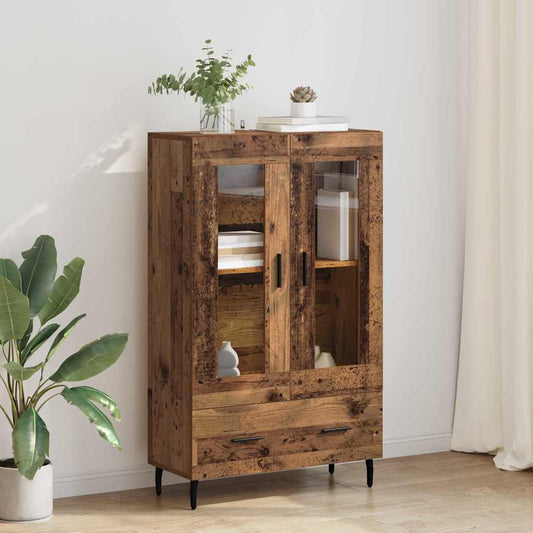 vidaXL Highboard Old Wood 69.5 x 31 x 115 cm Engineered Wood 1