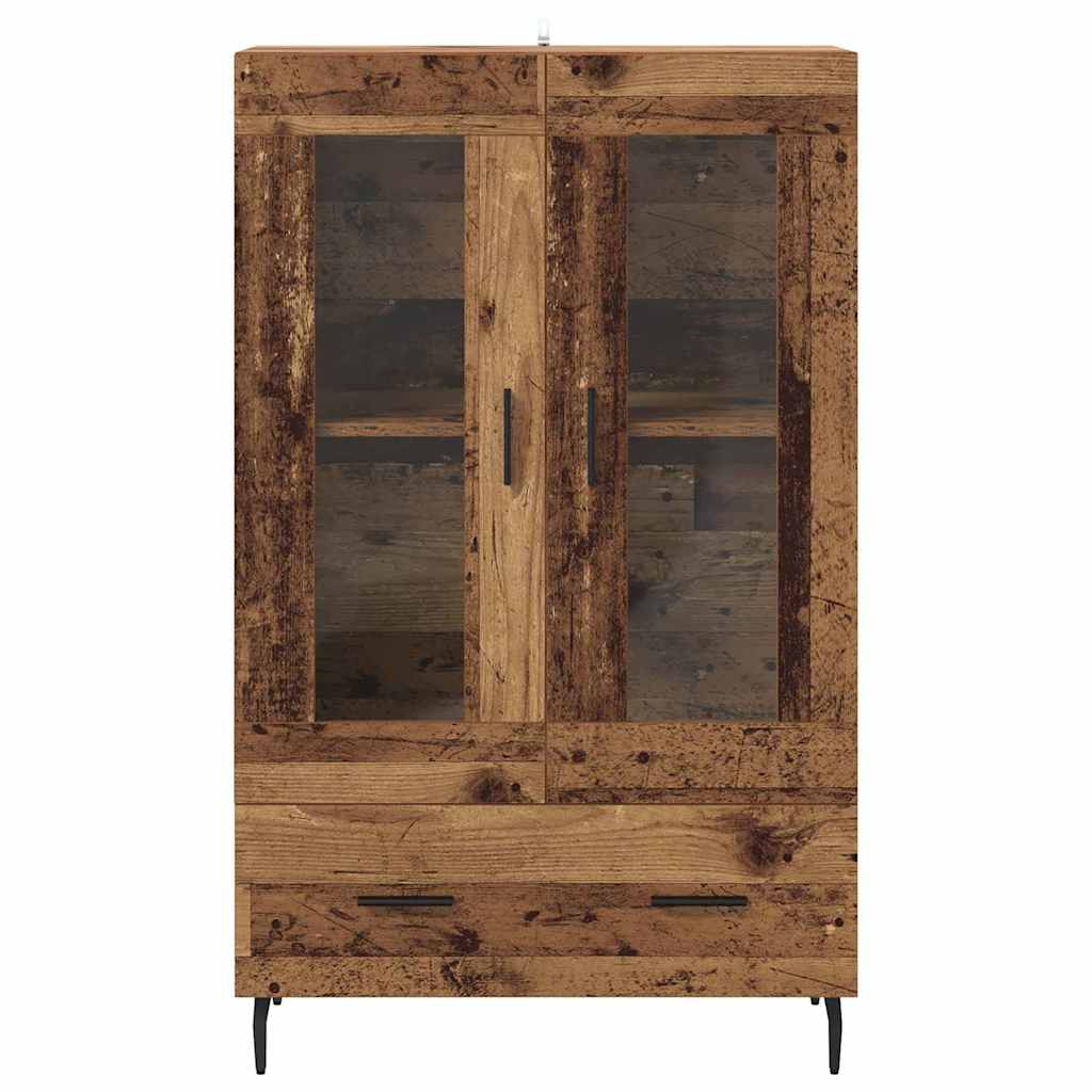vidaXL Highboard Old Wood 69.5 x 31 x 115 cm Engineered Wood 6