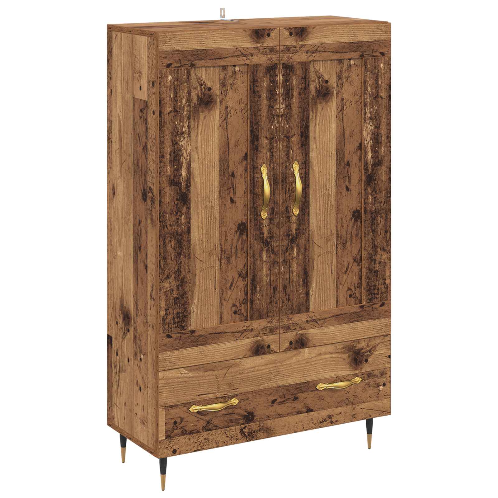 vidaXL Highboard Old Wood 69.5 x 31 x 115 cm Engineered Wood 2