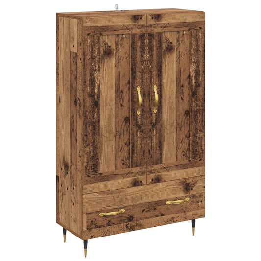 vidaXL Highboard Old Wood 69.5 x 31 x 115 cm Engineered Wood 2