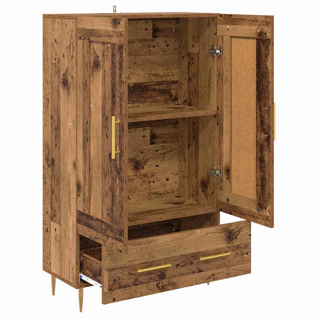 vidaXL Highboard Old Wood 69.5 x 31 x 115 cm Engineered Wood 5