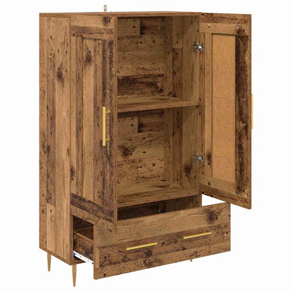 vidaXL Highboard Old Wood 69.5 x 31 x 115 cm Engineered Wood 5