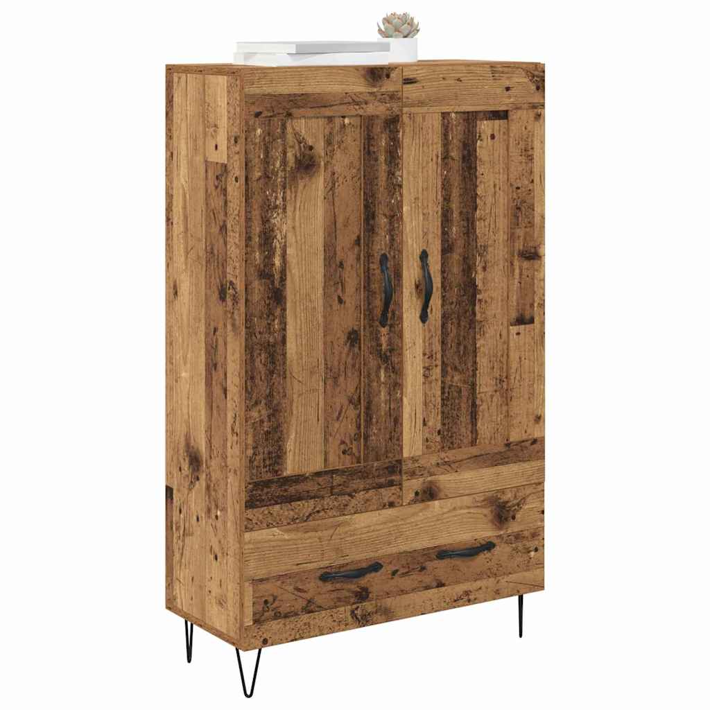 vidaXL Highboard Old Wood 69.5 x 31 x 115 cm Engineered Wood 3