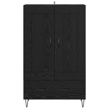 vidaXL Highboard Black Oak 69.5 x 31 x 115 cm Engineered Wood 6