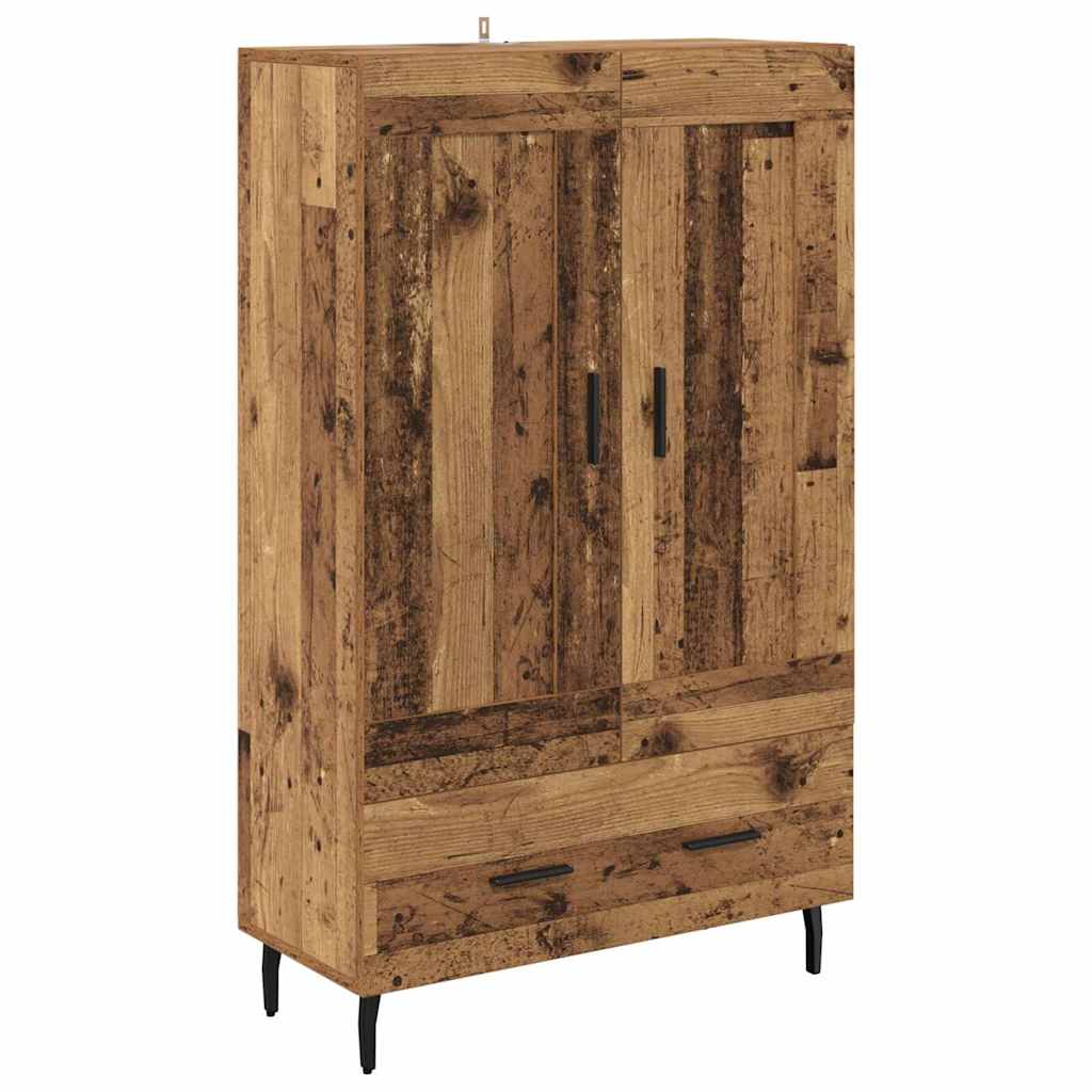 vidaXL Highboard Old Wood 69.5 x 31 x 115 cm Engineered Wood 2