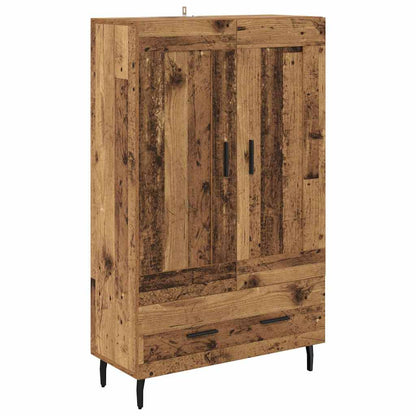 vidaXL Highboard Old Wood 69.5 x 31 x 115 cm Engineered Wood 2