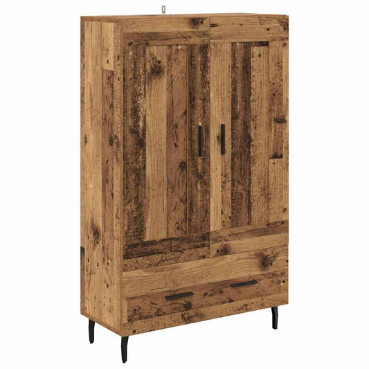 vidaXL Highboard Old Wood 69.5 x 31 x 115 cm Engineered Wood 2