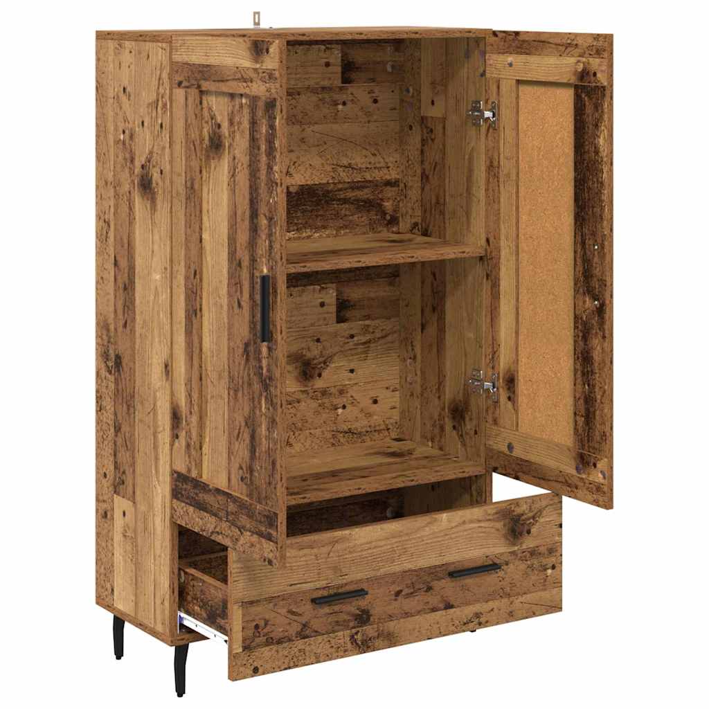 vidaXL Highboard Old Wood 69.5 x 31 x 115 cm Engineered Wood 5