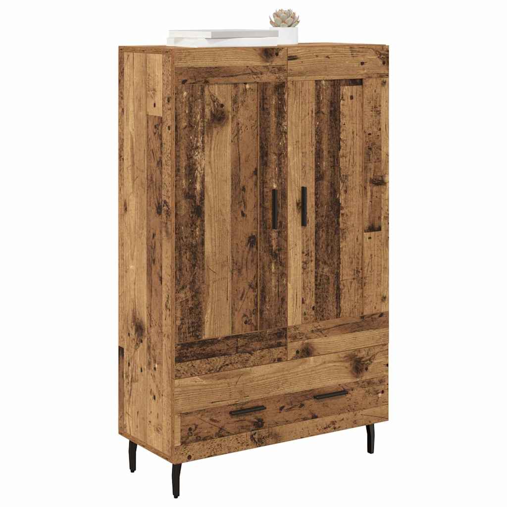 vidaXL Highboard Old Wood 69.5 x 31 x 115 cm Engineered Wood 3