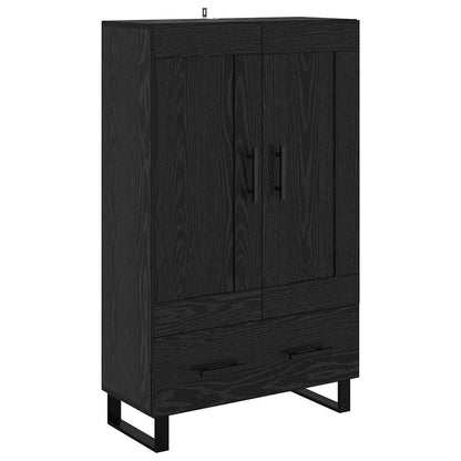 Highboard 69,5x31x115 cm Engineered Wood Black oak