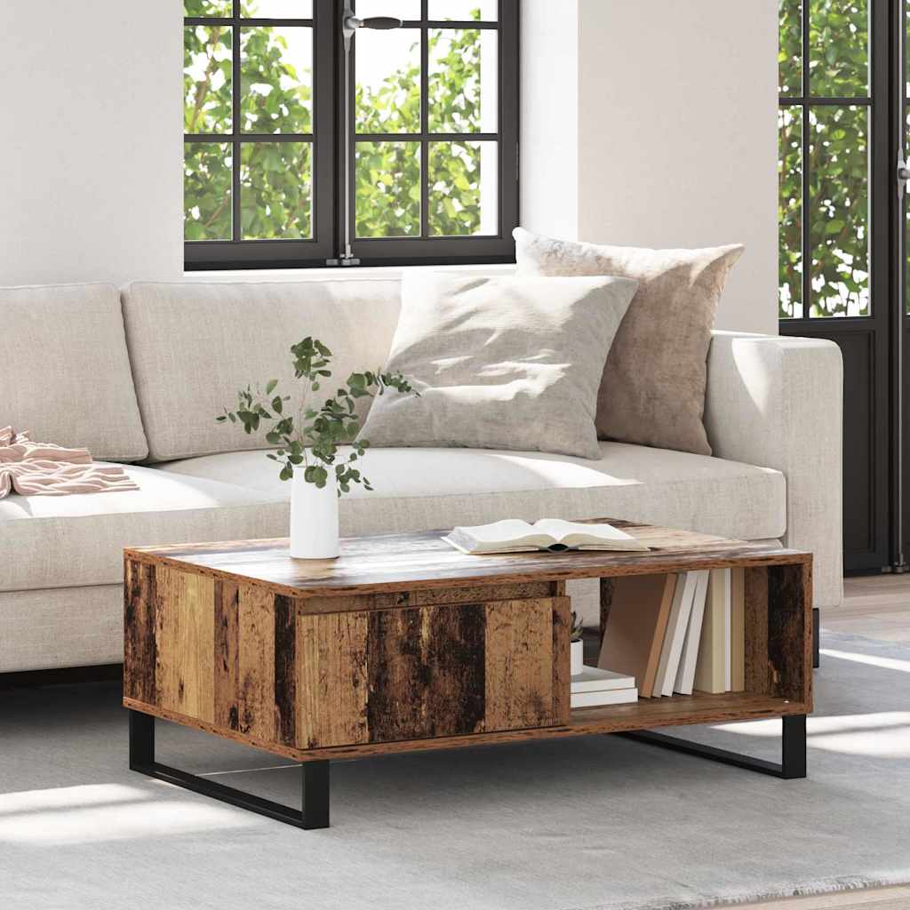 vidaXL Coffee Table Old Wood 90 x 60 x 35 cm Engineered Wood 1
