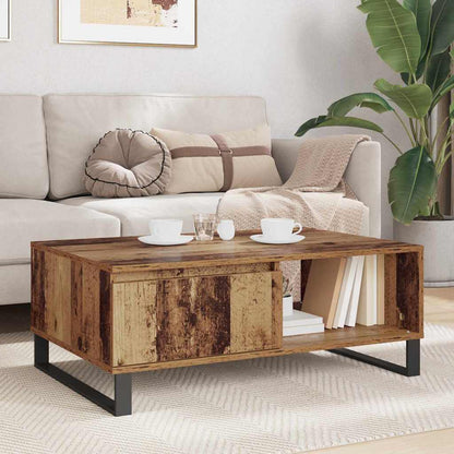vidaXL Coffee Table Old Wood 90 x 60 x 35 cm Engineered Wood 4