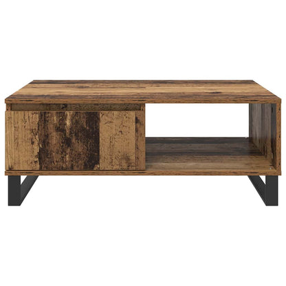 vidaXL Coffee Table Old Wood 90 x 60 x 35 cm Engineered Wood 6