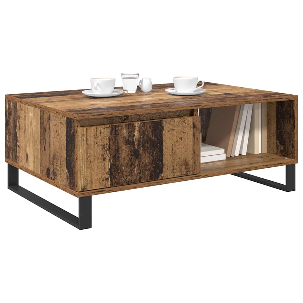 vidaXL Coffee Table Old Wood 90 x 60 x 35 cm Engineered Wood 3